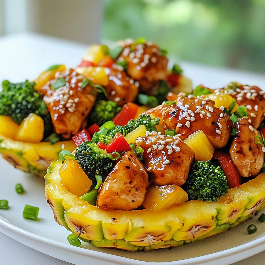 Teriyaki Chicken Pineapple Bowls Flavorful and Easy Meal