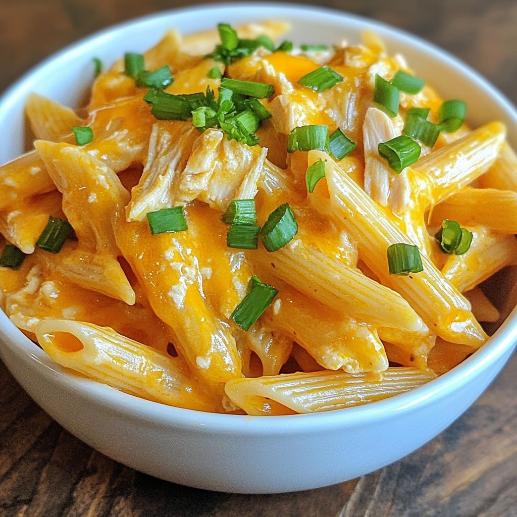 Creamy Buffalo Chicken Pasta Delightful and Easy Recipe