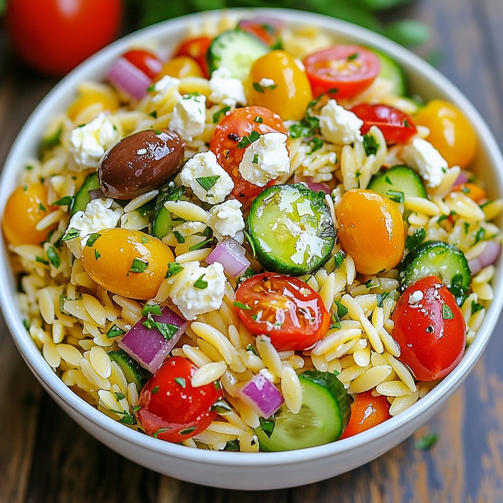 Mediterranean Orzo Salad Fresh and Flavorful Recipe