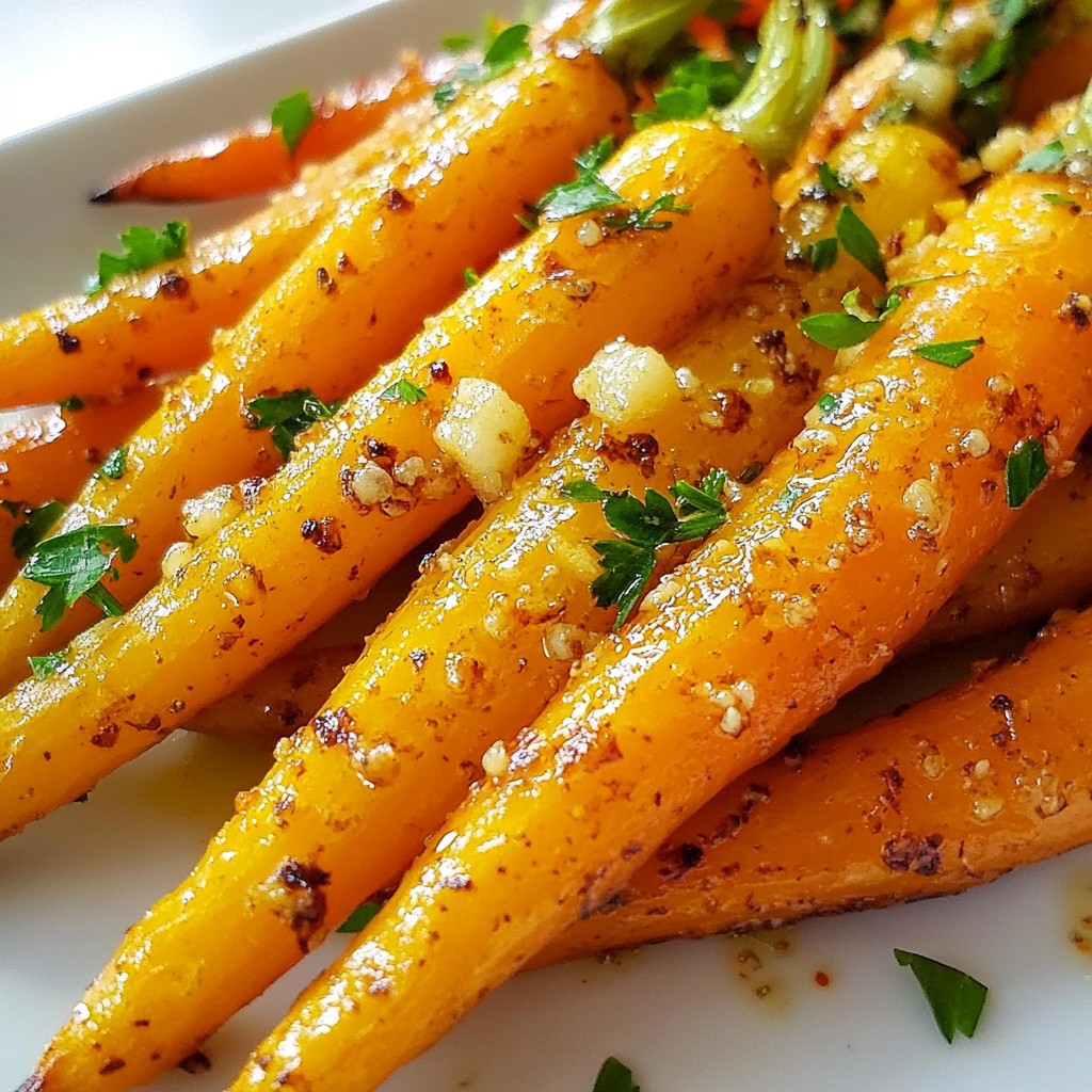 Roasted Garlic Parmesan Carrots Flavorful and Simple
