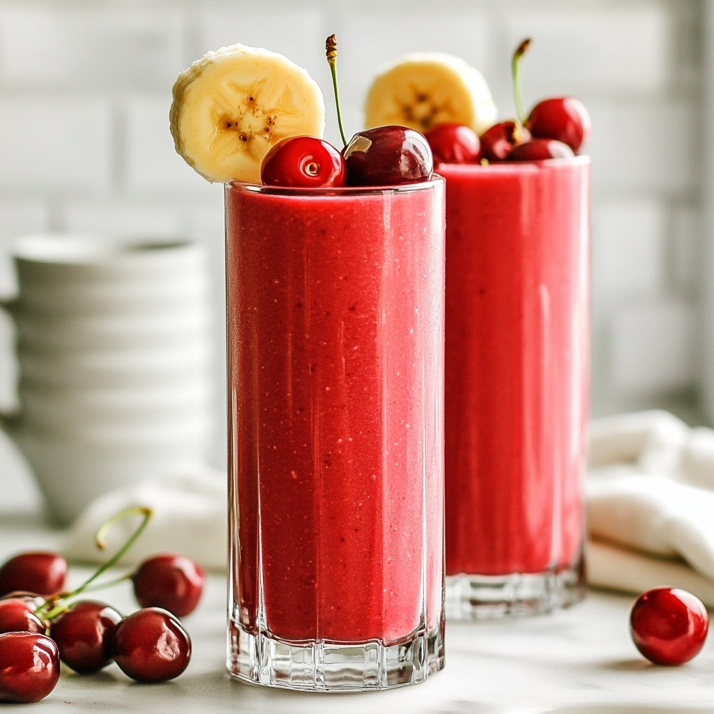 Cherry Vanilla Smoothie Refreshing and Simple Recipe