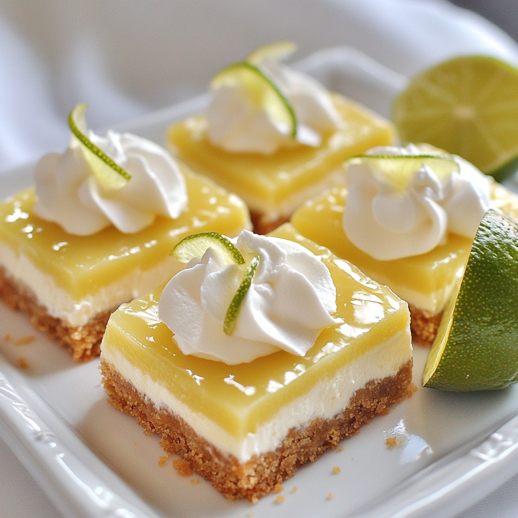 Key Lime Cheesecake Bars Perfect for Any Occasion
