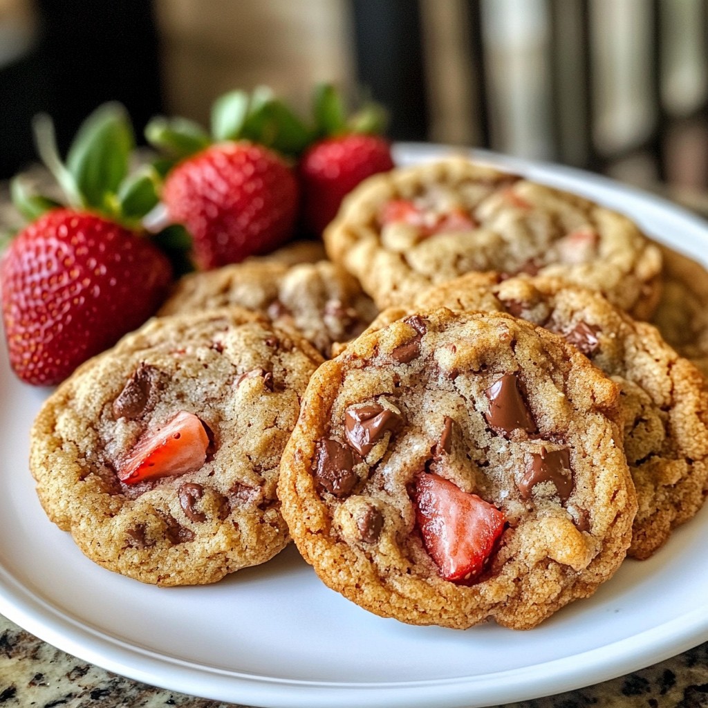 Strawberry Chocolate Chip Cookies Simple and Tasty Treat