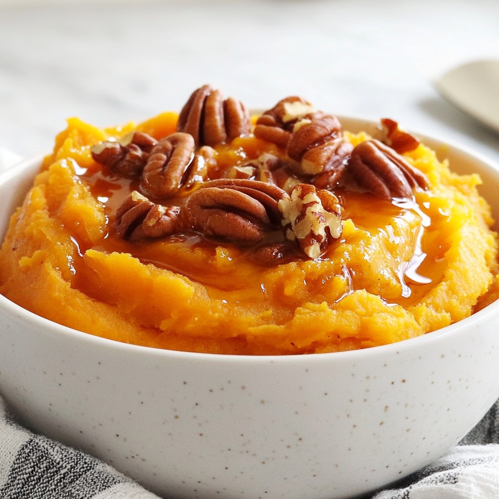 Maple Pecan Sweet Potato Mash Flavorful Holiday Dish