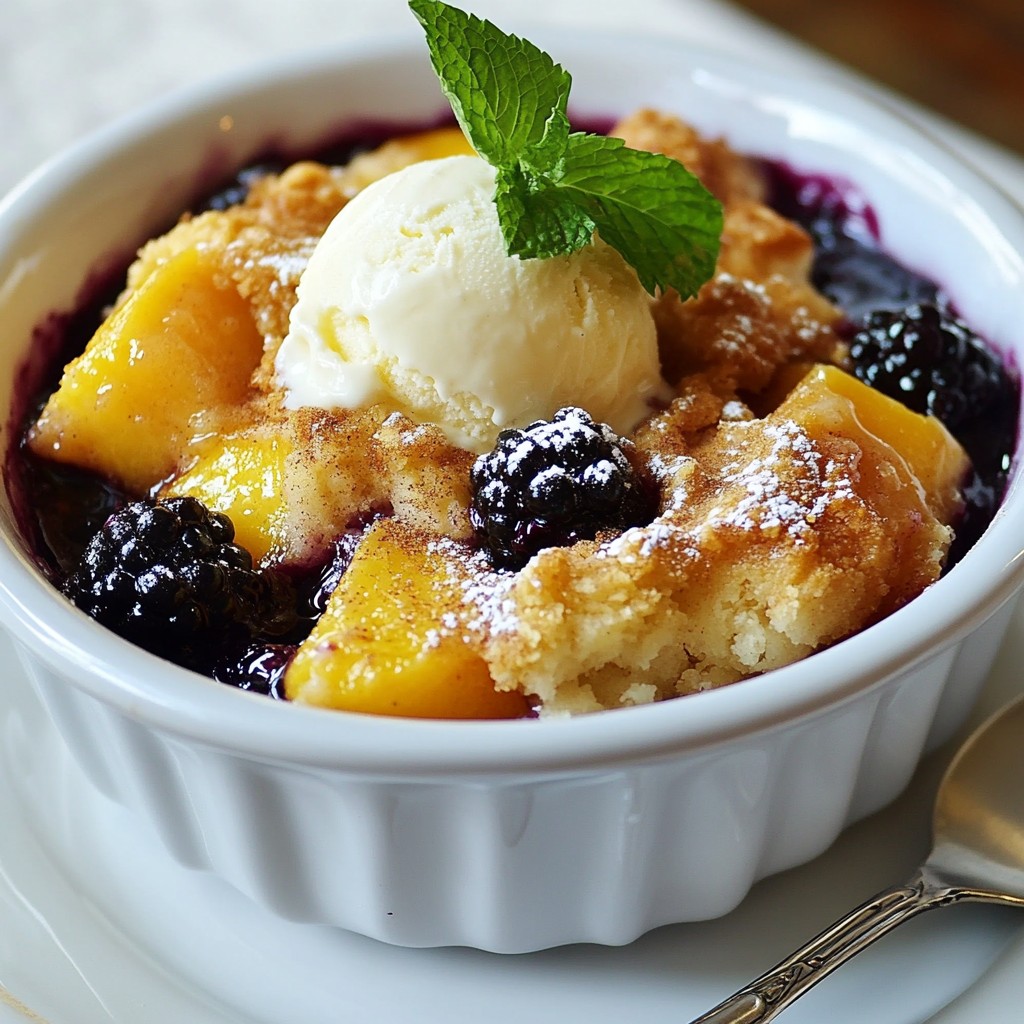 Blackberry Peach Cobbler Delightful and Easy Recipe