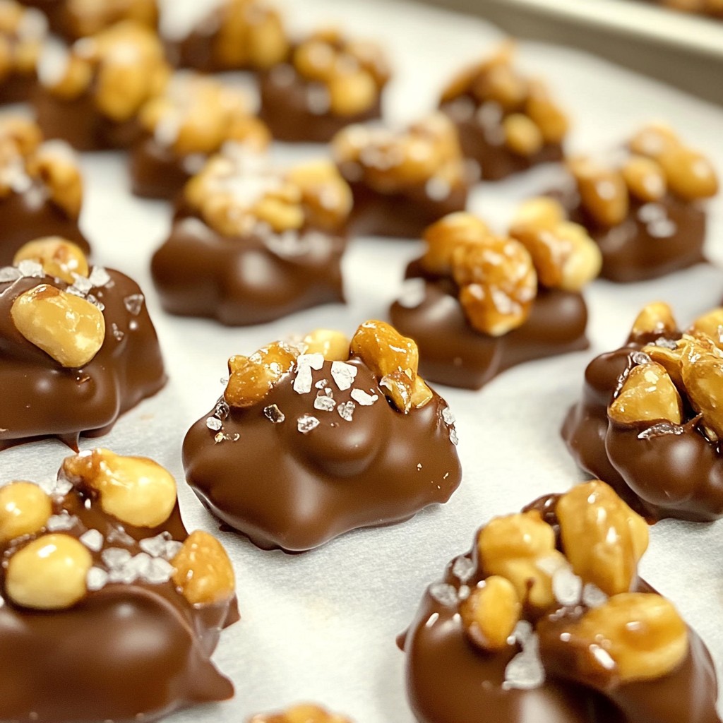 Chocolate Covered Peanut Clusters Easy and Fun Treat