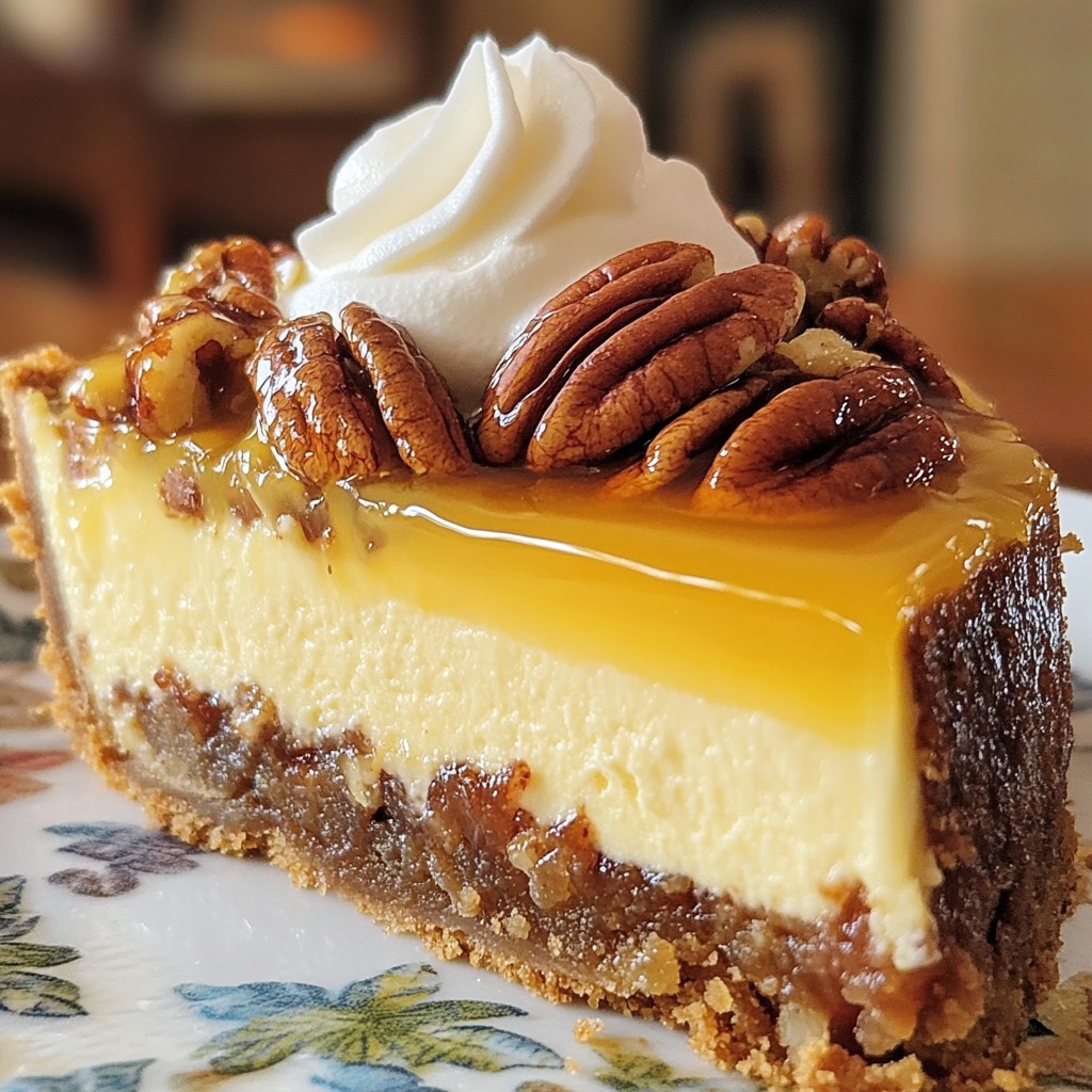 Pecan Pie Cheesecake Rich and Creamy Dessert Delight