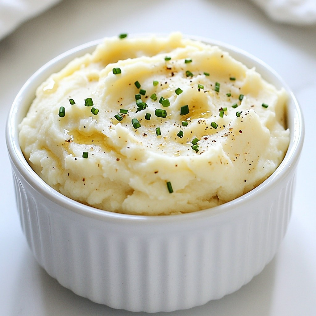 Creamy Garlic Mashed Cauliflower Delightful Side Dish