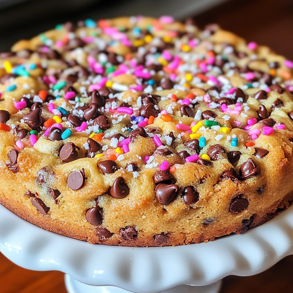 Chocolate Chip Cookie Cake Delightful and Easy Recipe