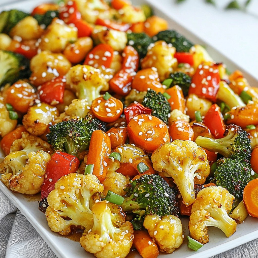 Honey Garlic Roasted Vegetables Healthy and Tasty Dish