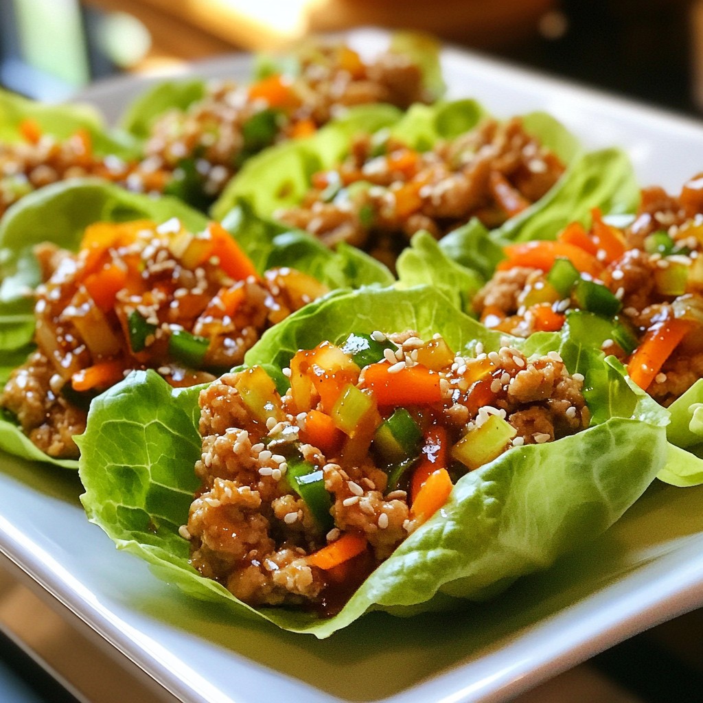 Savory Sesame Chicken Lettuce Cups Easy Meal Idea