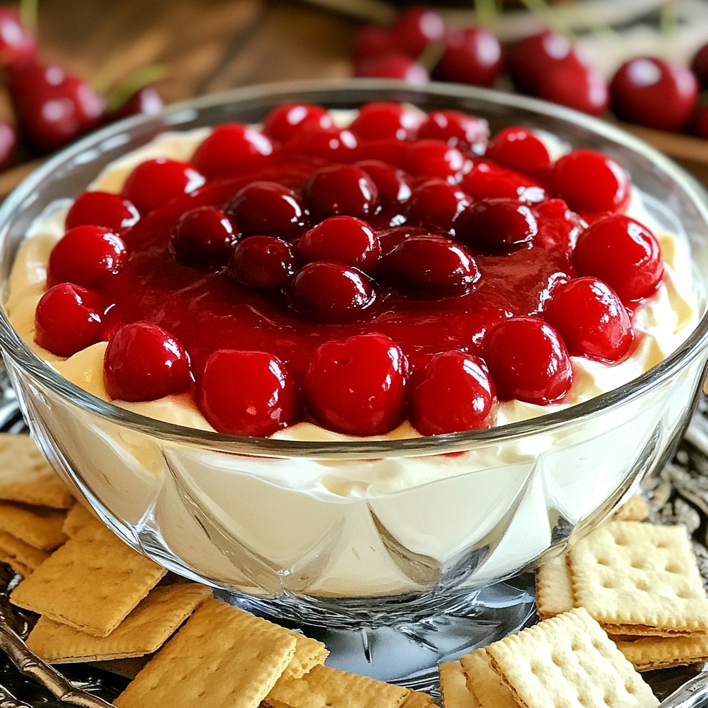 Cherry Cheesecake Dessert Dip Delightful and Easy Treat