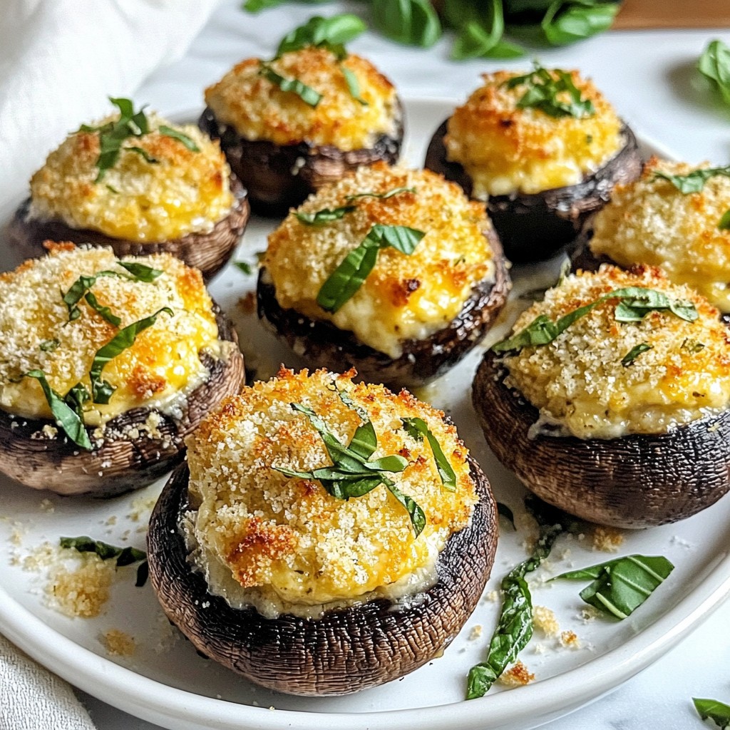 Air Fryer Stuffed Mushrooms Savory and Easy Snack