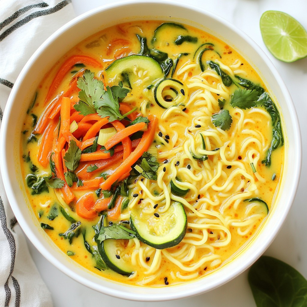 Thai Coconut Curry Ramen Flavorful and Satisfying Meal