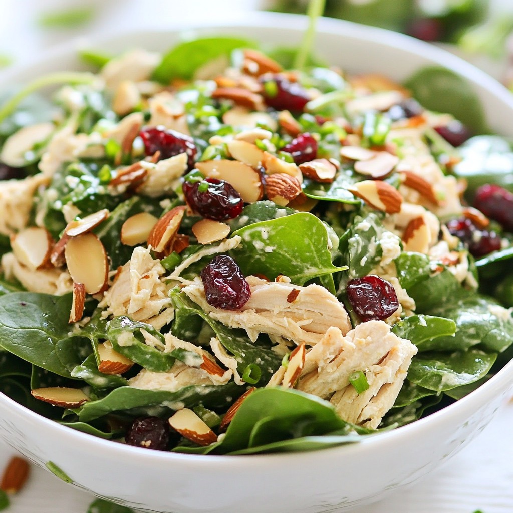 Cranberry Almond Chicken Salad Fresh and Flavorful Dish