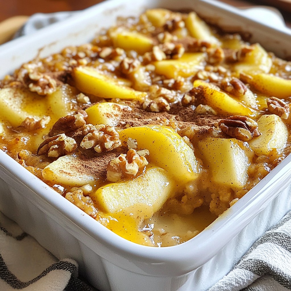 Apple Pie Baked Oatmeal Satisfying and Cozy Breakfast