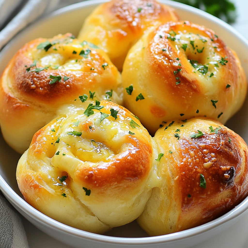 Garlic Parmesan Stuffed Rolls Flavorful Dinner Delight