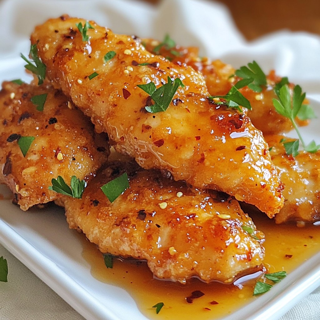 Hot Honey Chicken Tenders Flavorful and Crispy Treat
