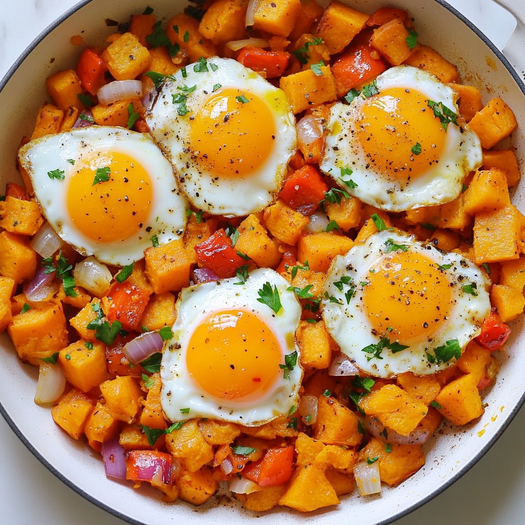 Sweet Potato Hash with Eggs Flavorful Breakfast Delight