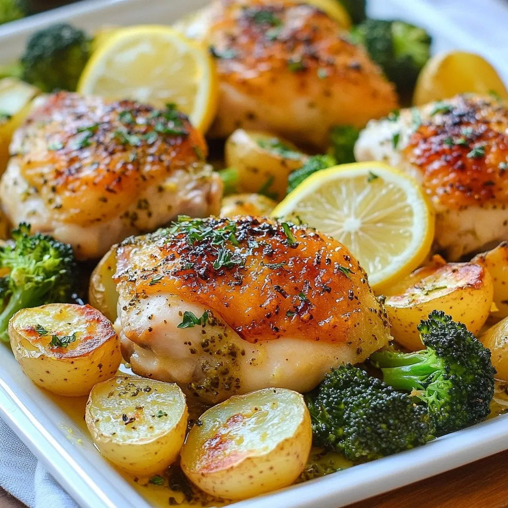 Lemon Herb Chicken Sheet Pan Dinner Flavor Boost