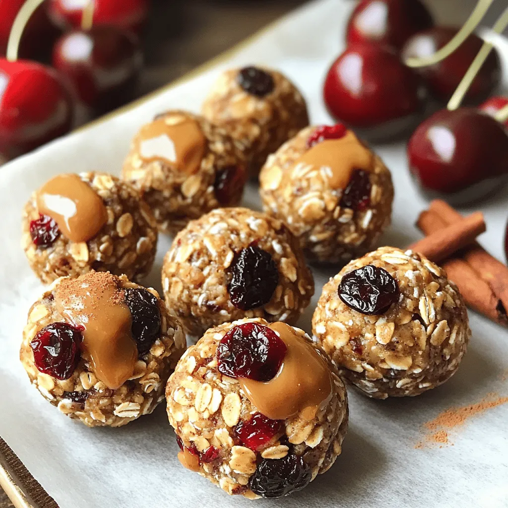Cherry Oatmeal Protein Bites Healthy Snack Choice